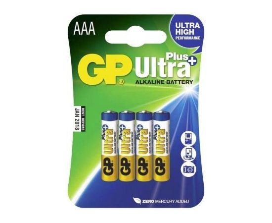 409040 - Элемент питания GP Ultra Plus 24A LR03/286 BL4 (1)