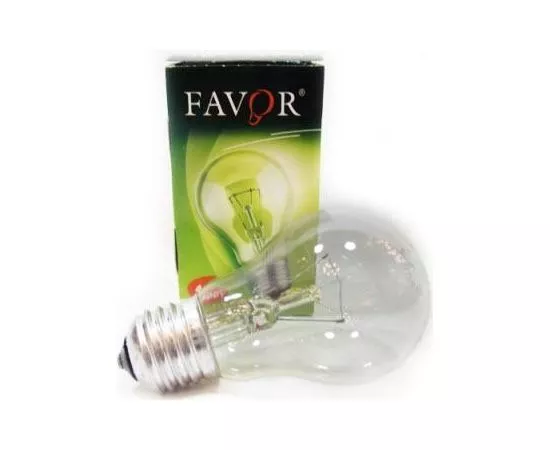 427096 - Лампа накаливания Favor A50 E27 40W ЛОН прозрачная (Калашников) (1)