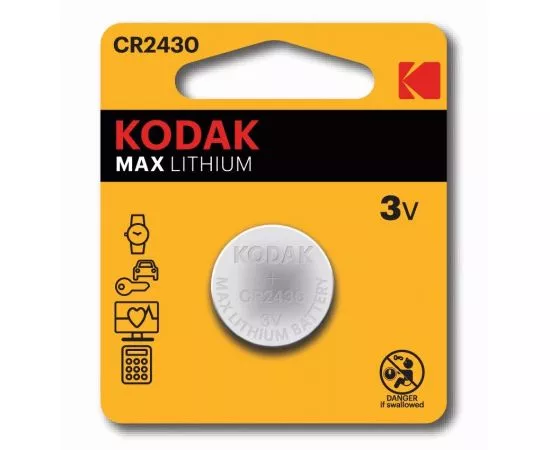 812216 - Э/п Kodak MAX Lithium CR2430 BL1 (1)