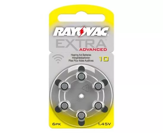 344045 - Элемент питания RAYOVAC Extra ZA10 BL6 (1)