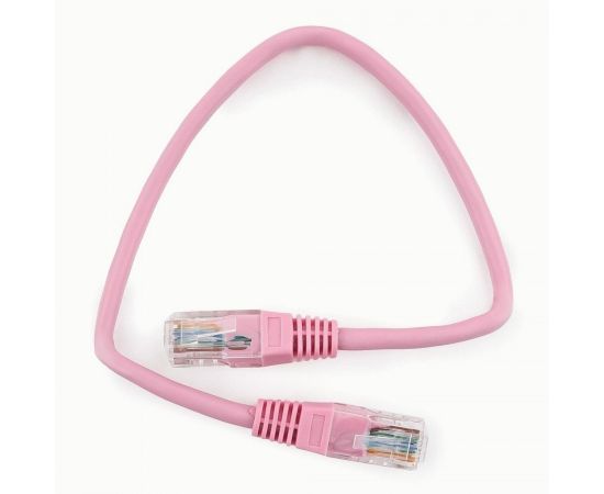 758852 - Cablexpert патч-корд UTP cat5e, 0.25м, литой, многожильный (розовый) (1)