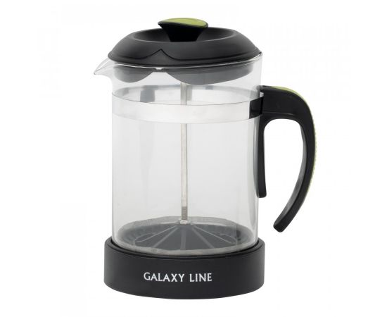 807686 - Чайник/кофейник (френч-пресс) 850мл, GL 9308, нерж сталь/стекло, Galaxy LINE (1)