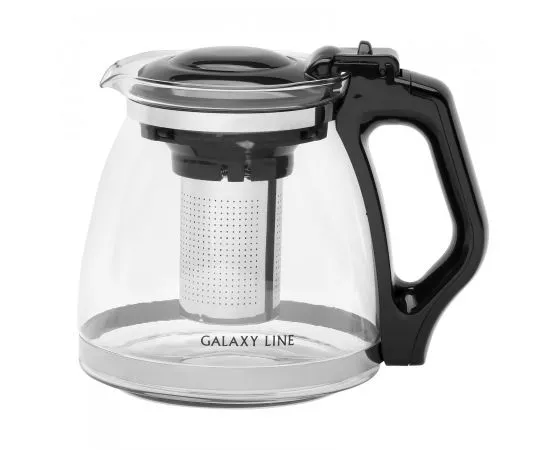 807688 - Чайник заварочный, 1800мл, GL 9354, нерж сталь/стекло, Galaxy LINE (1)
