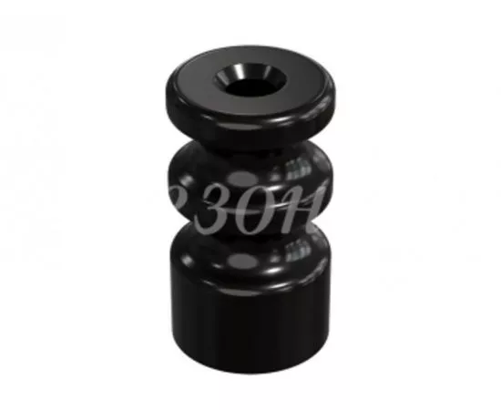 722393 - МЕЗОНИНЪ РЕТРО Изолятор двойной фарфор (керамика) черный (уп.15шт, цена за шт) GE70225-05 (1)