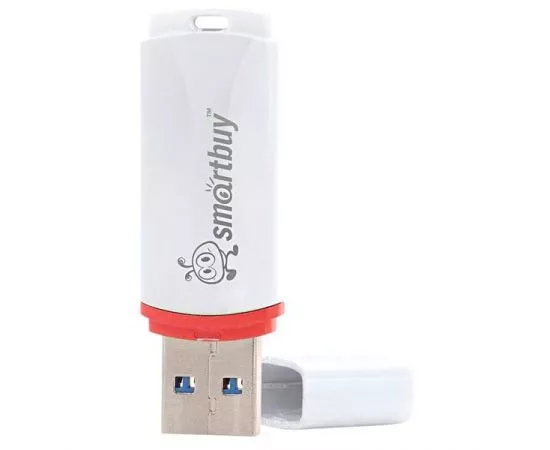 498947 - Флэш-диск (флэшка) 4GB USB Smartbuy Crown White (SB4GBCRW-W) (1)