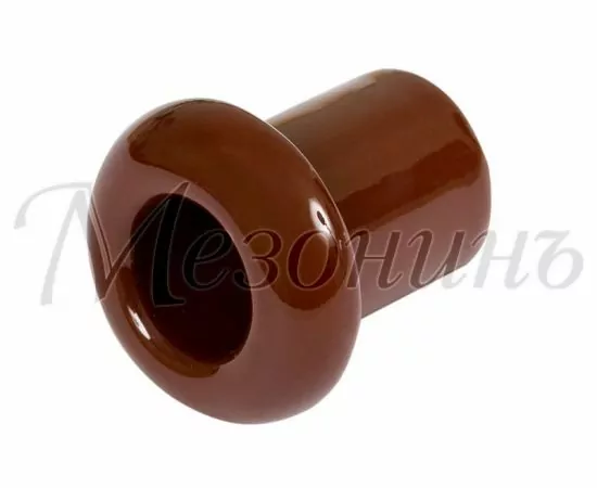 528318 - МЕЗОНИНЪ втулка межстеновая фарфор (керамика) D25х25мм коричневый (уп.2шт, цена за шт) GE70010-04 (1)
