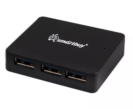 650309 - USB-Хаб 3.0 Smartbuy 4 порта черный (SBHA-6000-K) (1)