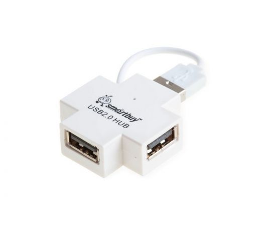 650312 - USB-Хаб Smartbuy 4 порта белый (SBHA-6900-W) (1)