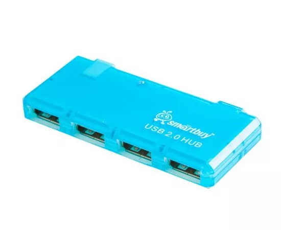 650313 - USB-Хаб Smartbuy 4 порта голубой (SBHA-6110-B) (1)