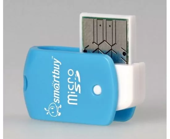 650324 - Картридер MicroSD Smartbuy, голубой (SBR-706-B) (1)
