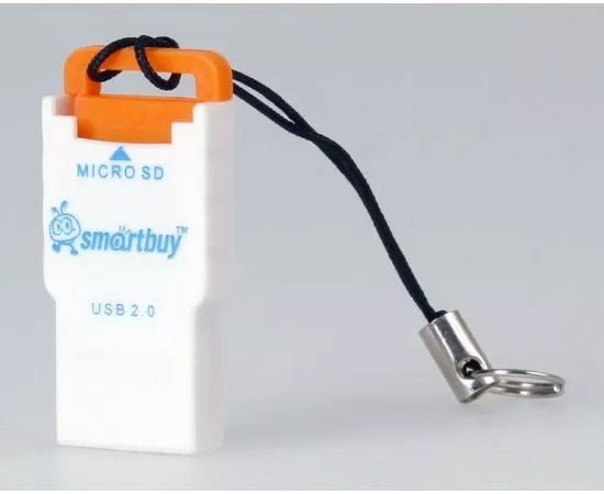 650330 - Картридер MicroSD Smartbuy, оранжевый (SBR-707-O) (1)