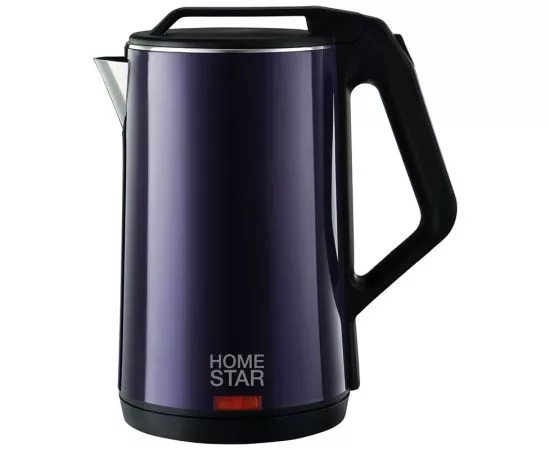 812973 - Чайник электр. HomeStar HS-1036 Фиолетовый (диск, 1,8л), 1,5кВт, двойной корпус, 102758 (1)