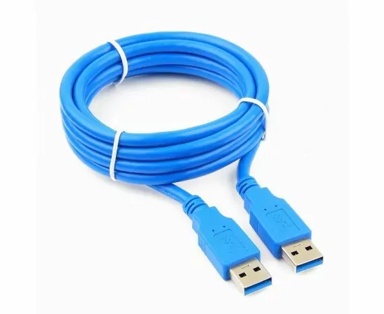 711081 - Кабель USB(A)шт - USB(A)шт. 3.0 Pro Cablexpert, AM/AM, 1.8м, экран, синий, пакет (1)