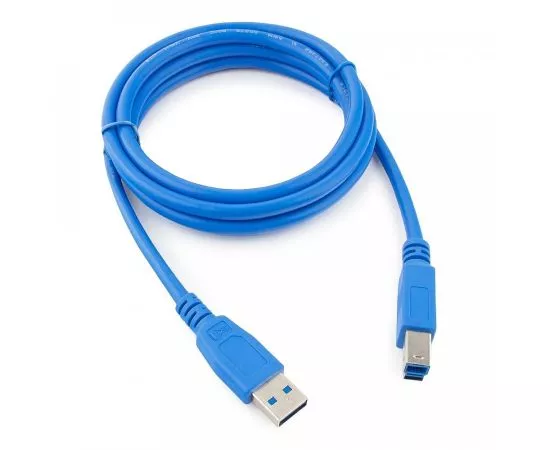 711322 - Кабель USB(A)шт. 3.0 - USB (B)шт. Pro Cablexpert, 1.8м, экран, синий, пакет (1)