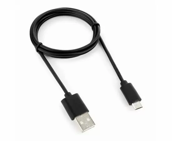 711358 - Кабель USB(A)шт. - microUSB 2.0 Cablexpert, AM/microBM 5P, 1м, черный, пакет (1)