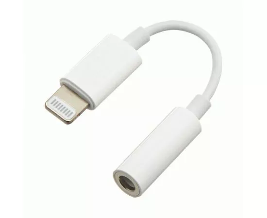 758885 - Переходник 8pin шт. (iphone 5-10) - Jack 3,5 гн. Cablexpert, Lightning/Jack3.5F, белый (1)