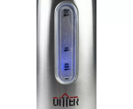 758800 - Чайник электр. Ditter DT-1006 (диск, 1,7л) 2,2кВт, нерж.сталь/пластик, с подсветкой (7)
