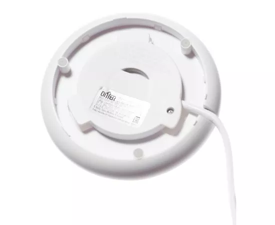 758801 - Чайник электр. DITTER DT-1007W Белый (диск, 1,7л) 2,2кВт, пластик (9)