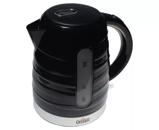 758802 - Чайник электр. DITTER DT-1007B Черный (диск, 1,7л) 2,2кВт, пластик (2)