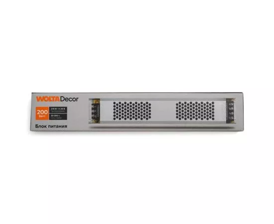 808987 - WOLTA Decor блок питания WLD-200 для св/д ленты 24V 200W 307х53х21 IP20 WLD-200W/01-24V (1)
