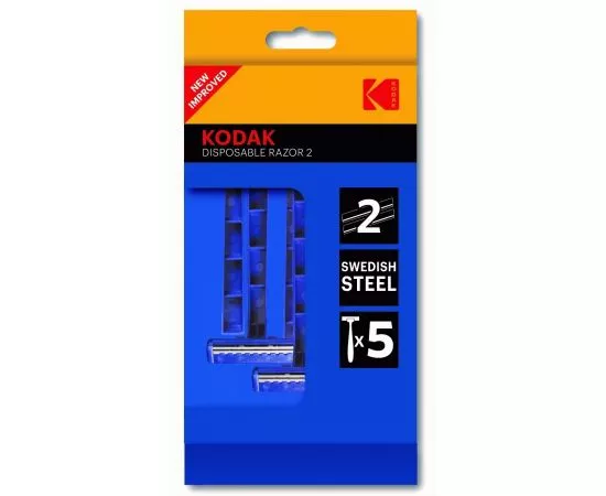 814503 - Станок для бритья мужской Disposable Razor 2 blue, 2 лезв.однораз. (5шт/уп, цена за шт) 2542 Kodak (1)
