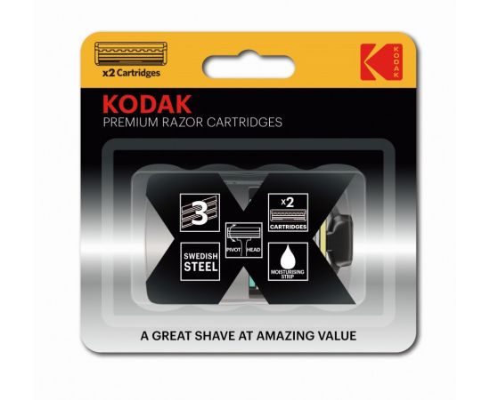 814507 - Сменные кассеты для бритвы Premium Razor 3 лезвия (2шт/уп, цена за шт) (814510, 785898) 5116 Kodak (1)