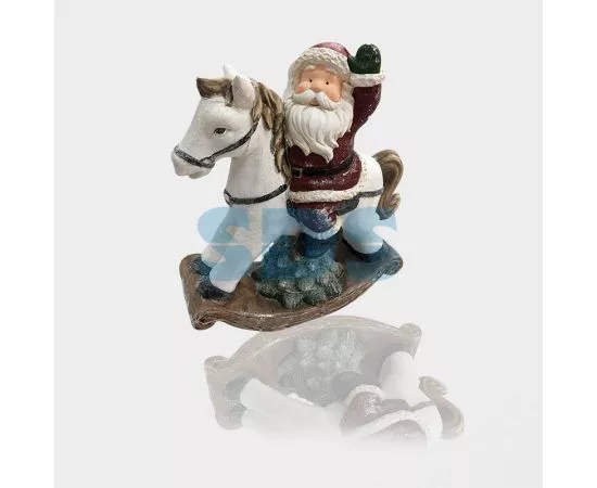 716096 - Керамическая фигурка «Дед Мороз на коне» 35х15х39.8 см (1)