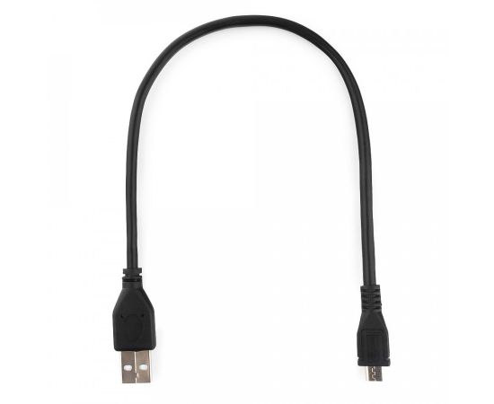 711372 - Кабель USB(A)шт. 2.0 - microUSBшт. Pro Cablexpert AM/microBM 5P, 0.3м, экран, черный, пакет (1)