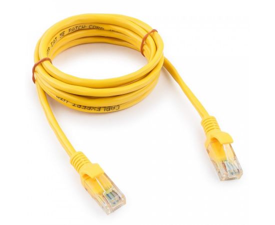 711912 - Cablexpert патч-корд UTP cat5e, 2м, литой, многожильный (желтый) (1)