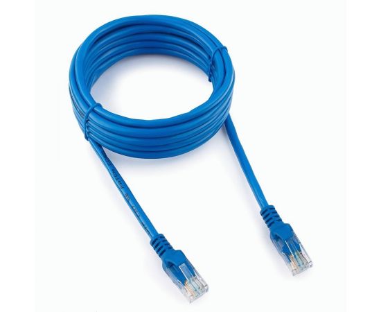712000 - Cablexpert патч-корд медный UTP cat5e, 3м, литой, многожильный (синий) (1)