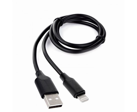771094 - Дата-кабель USB(A)шт. - 8pin шт.(iphone) Cablexpert серия Classic 2, 2.1A,1м,черн, кор.,подвес,17901 (1)