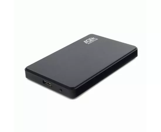 783844 - USB 3.0 Внешний корпус 2.5 SATAIII HDD/SSD AgeStar 3UB2P2 (BLACK) пластик, чёрный. UASP, 17047 (1)