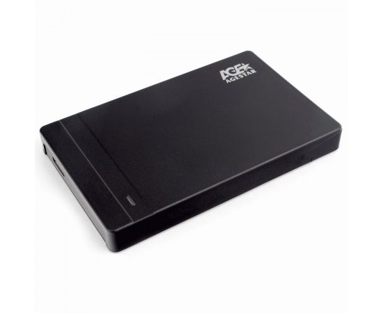 783845 - USB 3.0 Внешний корпус 2.5 SATAIII HDD/SSD AgeStar 3UB2P3 (BLACK) пластик, чёрный. UASP, 18413 (1)