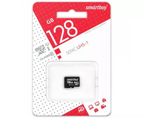 792158 - Флэш-карта (памяти) micro SDXC Smartbuy 128GB Class 10 UHS-1 (без адаптера) (SB128GBSDCL10-00) (1)