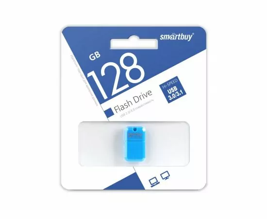 792226 - Флэш-диск (флэшка) USB UFD 3.0 SmartBuy 128GB ART Blue (SB128GBAB-3) (1)