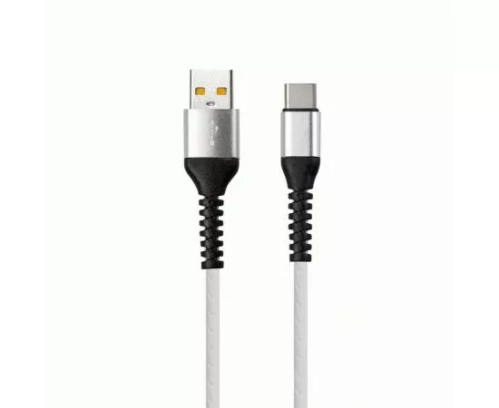 817746 - Дата-кабель Smartbuy USB-Type C, SPIRAL, 1 м, белый (ik-3112sp white) (1)