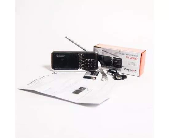 793497 - Радиоприемник Сигнал РП-226BT, ак. BL5C, пит.по USB, без б/п,FM 76-108МГц,Bluetooth5.0,138х33х58мм (1)