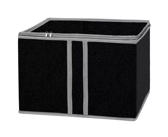 820183 - Коробка д/стеллажей и антресолей Black, 35x30x25см, спанбонд, 312612 Рыжий кот (1)