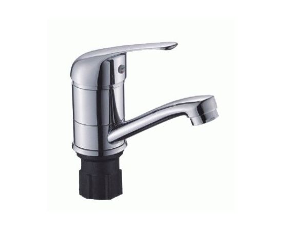 810482 - Эверест Смеситель для кухни (Zn) плоский излив 180мм, картр.40мм, гайка, хром, B45-021(!) (1)