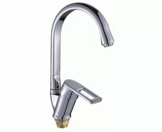 811365 - POTATO Смеситель для кухни (Zn) трубчатый излив, кер.картр.40мм, гайка, хром, P5130 (1)