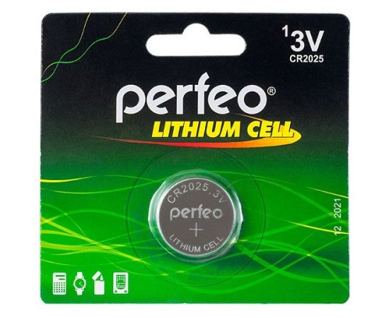 625628 - Элемент питания Perfeo Lithium Cell CR2025 BL1 (1)