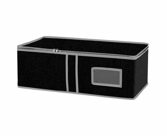 820197 - Ящик универсальный д/хранения вещей Black, 60х30х20см, спанбонд, 312615 Рыжий кот (1)