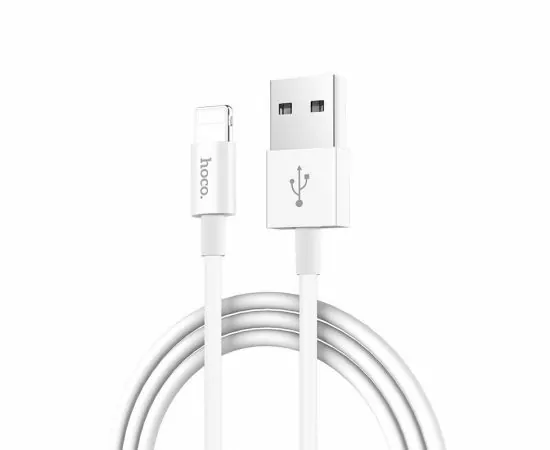 731016 - Кабель USB(A)шт. - 8pin шт. для iPhone 5/6/7/8/X, Ipod, Ipad hoco X23, AM/Lightning M, белый, 1м (1)