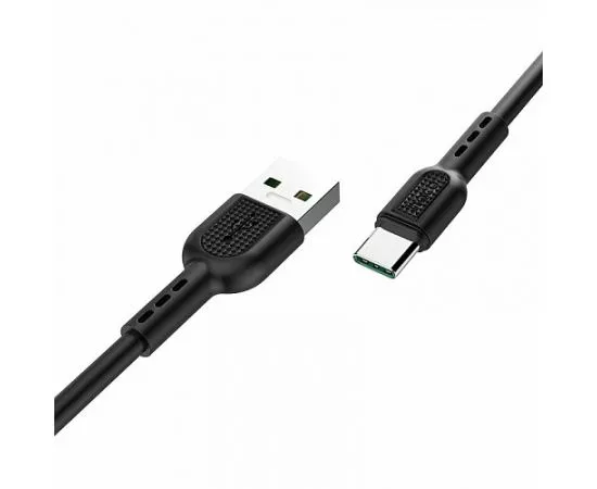 795310 - Кабель USB(A)шт. - type C шт. USB 2.0 hoco X33, AM/Type-C, черный, 1м, 5А, 19169 (1)