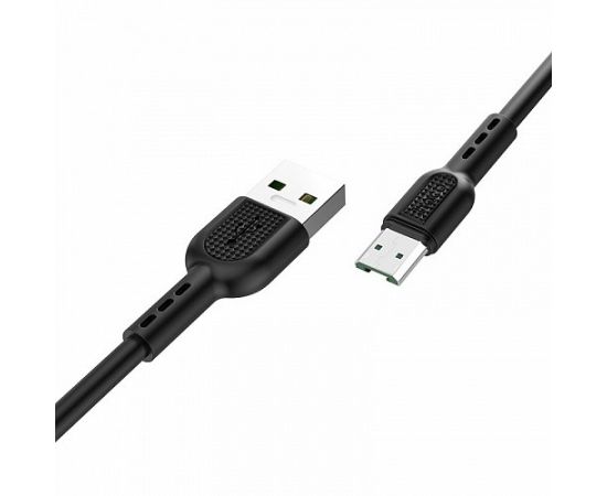 795312 - Кабель USB(A)шт. - miсroUSBшт. USB 2.0 hoco X33, AM/MicroBm, черный, 1м, 4А, 19172 (1)