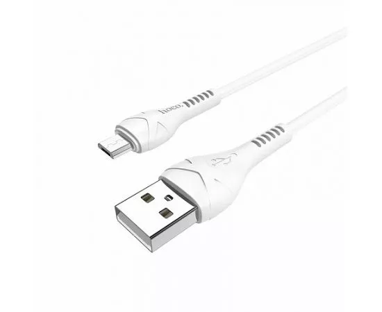 795321 - Кабель USB(A)шт. - miсroUSBшт. USB 2.0 hoco X37, AM/MicroBm, белый, 1м, 19167 (1)