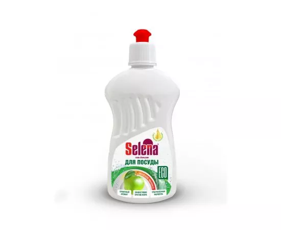 821817 - Гель-бальзам для мытья посуды Зеленое Яблоко 500мл. (густой) Селена, МО-99(АН3!) (1)