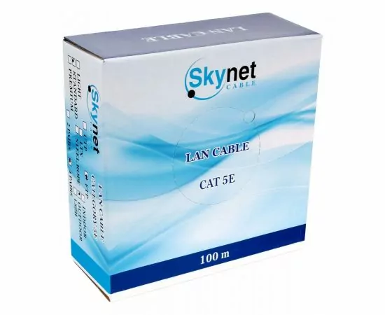 822327 - Кабель SkyNet Standart FTP outdoor 4x2x0,48, медный, FLUKE TEST, кат.5e, одножил., 100 м, box, черн (1)