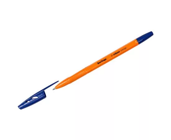 821764 - Ручка шариковая Berlingo Tribase Orange синяя, 0,7мм цена за шт.СПБ(50!) (1)