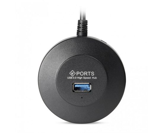 803099 - USB 3.0 хаб, 4 порта, СуперЭконом круглый, черный, SBHA-7314-B/100 (1)
